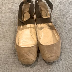 Brown Leather Ballet Flats